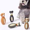 Latex Dog Chew Toy for Small Medium Large Dogs Bowling Shaped Interactive Squeaky Bite-Resistant Teething Toy for Stress Anxiety Relief