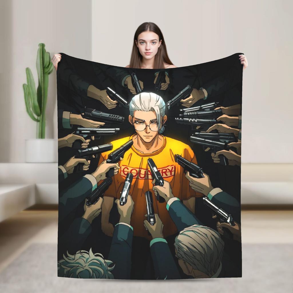 Yoichi Nagumo Flannel Throw Blankets Sakamoto Days Anime Blankets for Bedding Office Soft Plush Thin Quilt