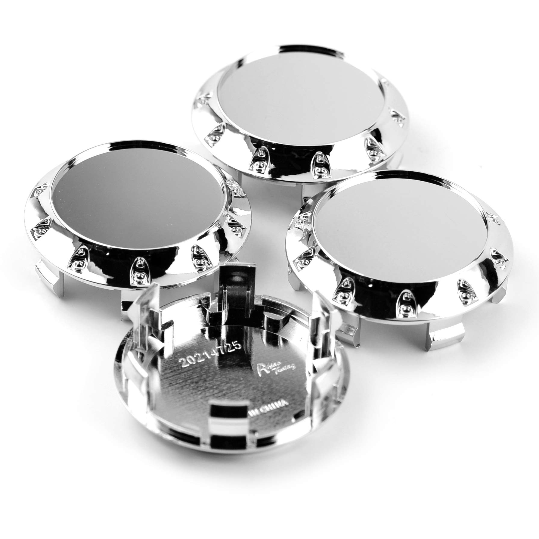 

4 шт. наружный диаметр 75 мм внутренний диаметр 68 мм хром серебристый ABS автомобильный центральный колпак ступицы колеса