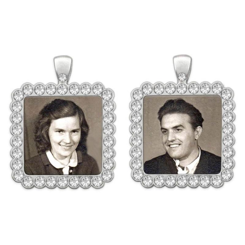 10pcs/set Pendant Settings Rhinestone Cabochon Base Jewelry Making Alloy Tray Findings for DIY Photo Frame Necklace