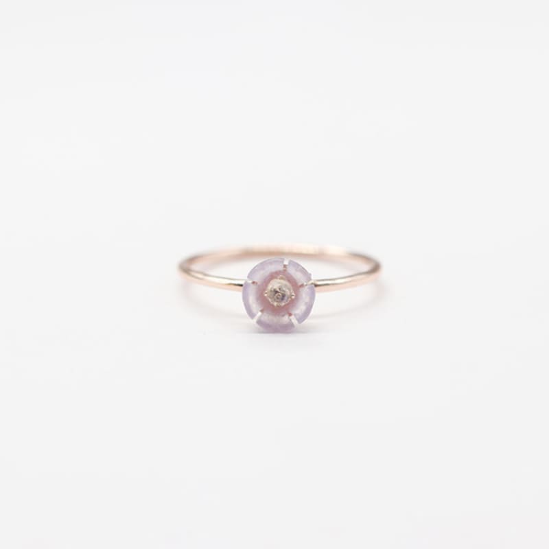 OR D`OR Natural Stone Lavender Jade Ring