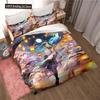 Genshin Impact Gioco Anime Copripiumino 3 Pezzi Copripiumino Letto Copripiumino Letto Matrimoniale King Biancheria per la Casa Ragazzi Adulti