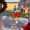 Christmas Window Sticker Wreath Decals Large Celebration Xmas Party Christmas Wall Clings for Parties Home Office Glass Bar