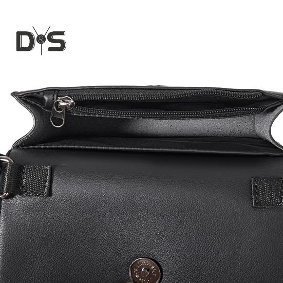 Men Shoulder Bag Envelope Type Adjustable Shoulder Strap Smartphone Keys Wallets Storage Sling Bag Multi-Pocket Design Reflective Strips for Safety