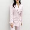 Style Latte Women Tailored Double Jacket Pastel