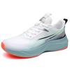 Foreign trade men's shoes spring and summer platform rebound comfortable running shoes youth lace-up color matching breathable sports shoes