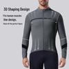 YKYWBIKE Men's Fleece Long Sleeve Cycling Jersey - Solid Color, Autumn/Winter Warmth