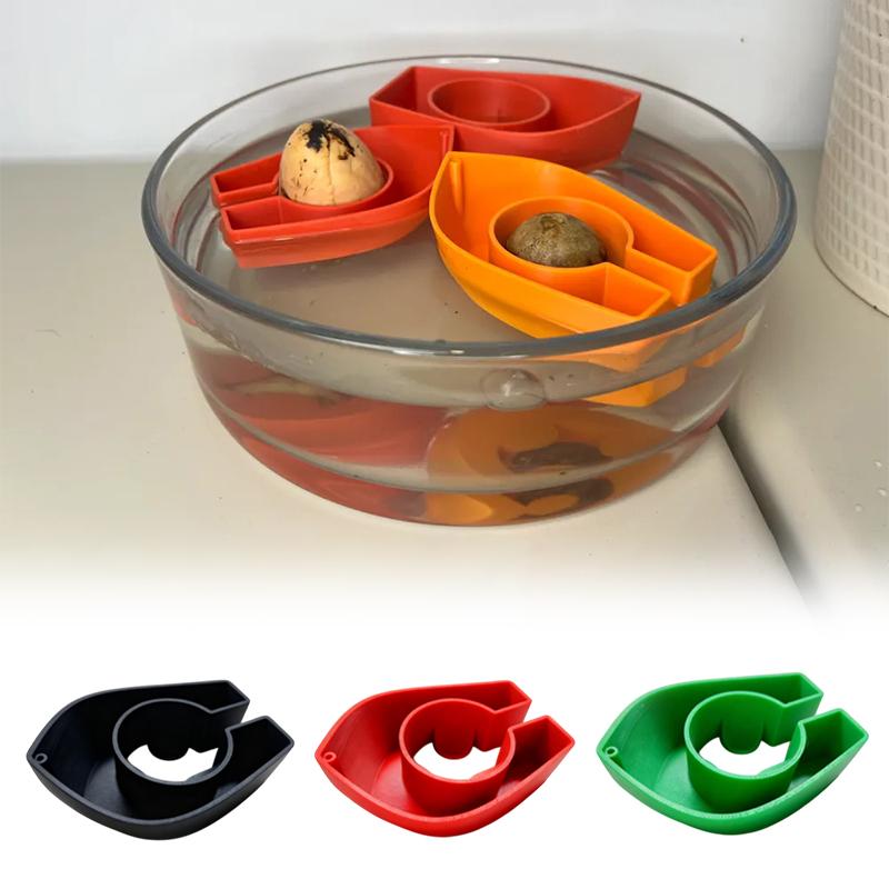 Colorful Avocado Boat-Shaped Floating Hydroponic Flower Pots Avocado Tree Growing Kit Hydroponic Seed Starter Without Seeds