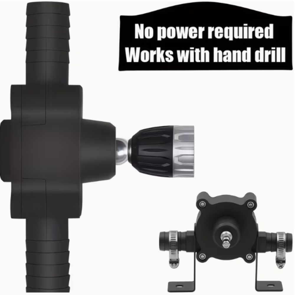 Heavy Duty Electric Drill Pump Small Self Suction Centrifugal Pump Liquid Transfer Pump  Outdoor