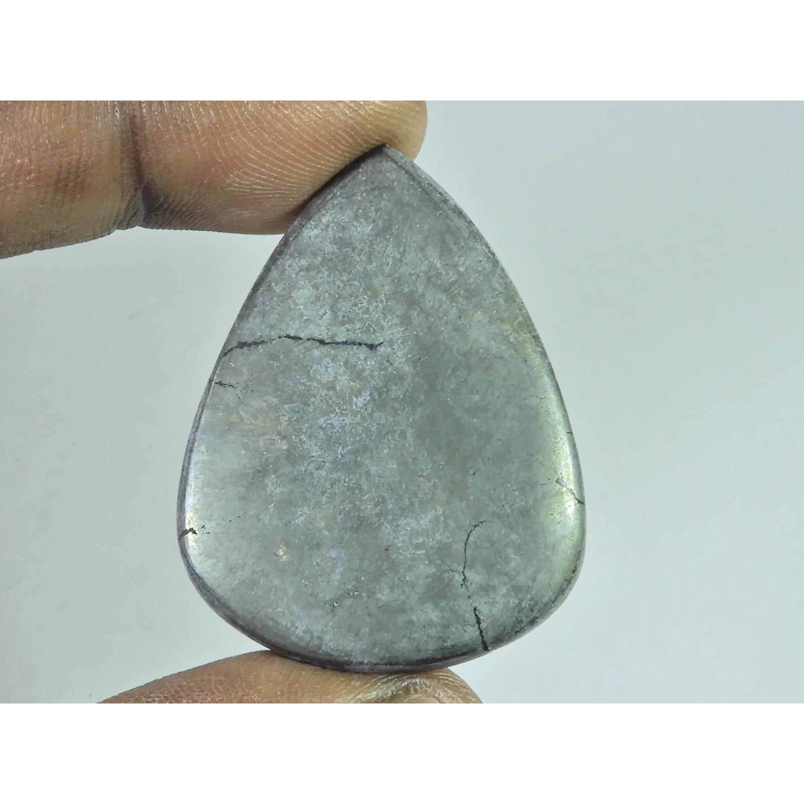 31X42X5MM Natural Apache Gold Pyrite Pear Cabochon Loose Gemstone 101Cts. B-368