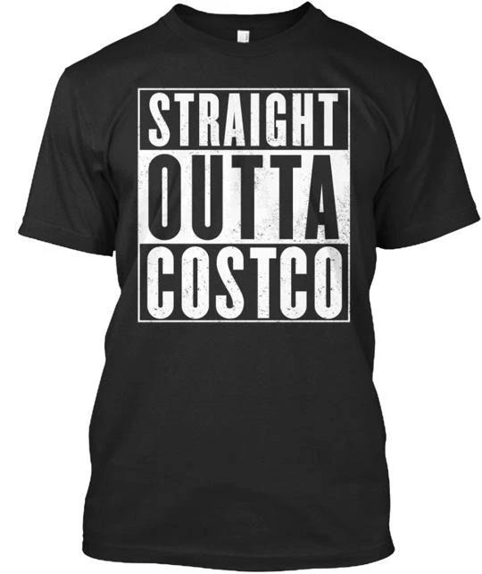 

STRAIGHT OUTTA COSTCO Tee 100% Cotton T-shirt Mens Tees Top Made In the USA T-Shirt Tee Top Unisex S