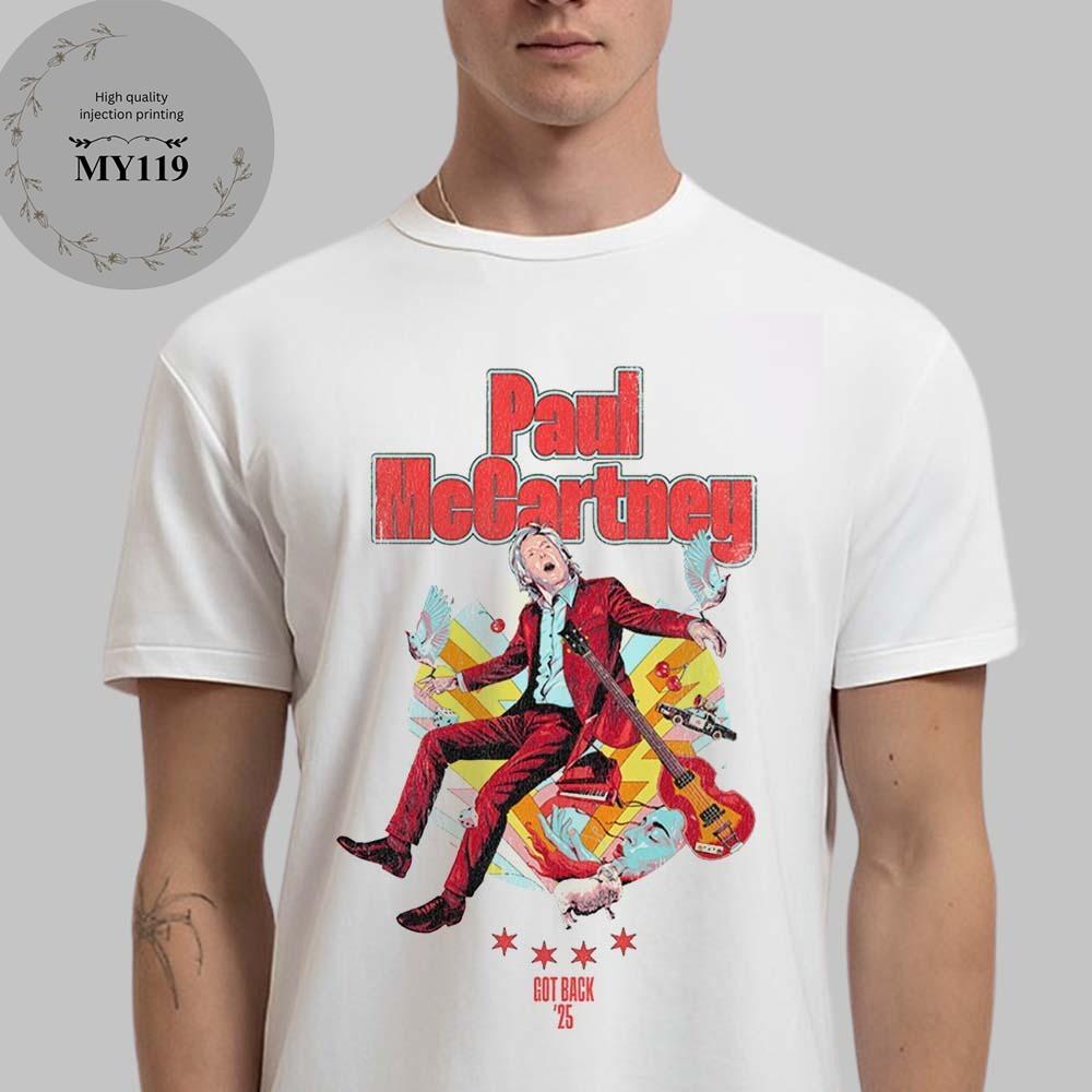 

Paul McCartney Got Back 2025 Chicago IL Event Tee At United Center T Shirt Unisex T-Shirt L