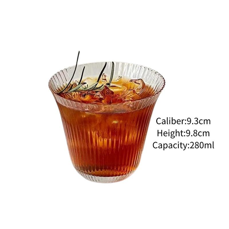 

Creative Lightweight Cocktail Glass Classical Whiskey Glass Kung Fu Teacup Cocktail Accessories Bar Tools For Party And Bar 280-370ml