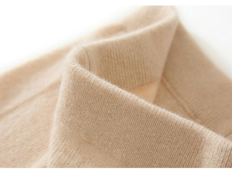 100% Čistý Kašmír Zeštíhlující Dámské Vlněné Legíny - Vysoká Elasticita, Pletené Teplo