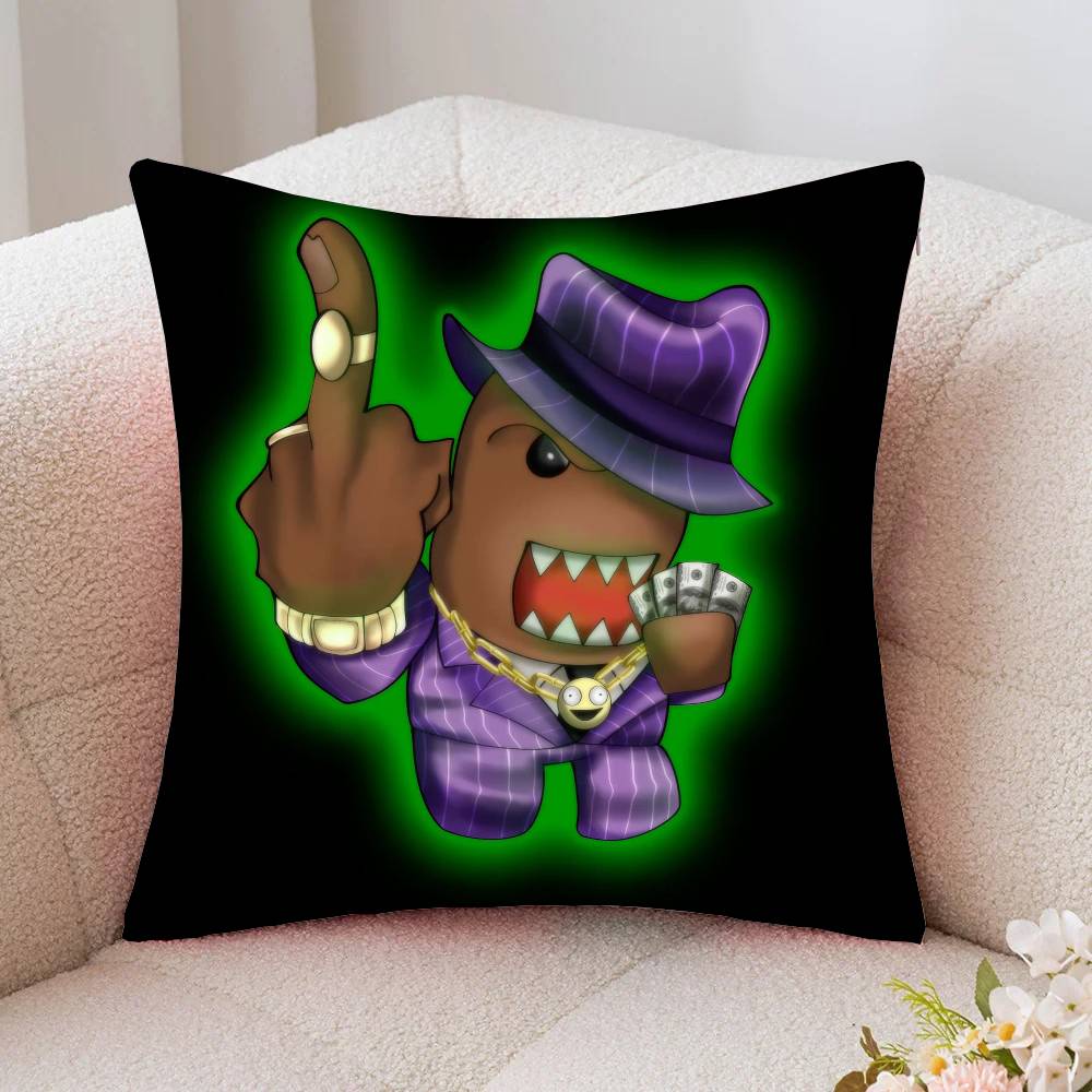Classic Cartoon D-Domo Kun Pillow Case Fashion Square Pillowcase Bedroom Sofa Room Ins Decoration Leisure
