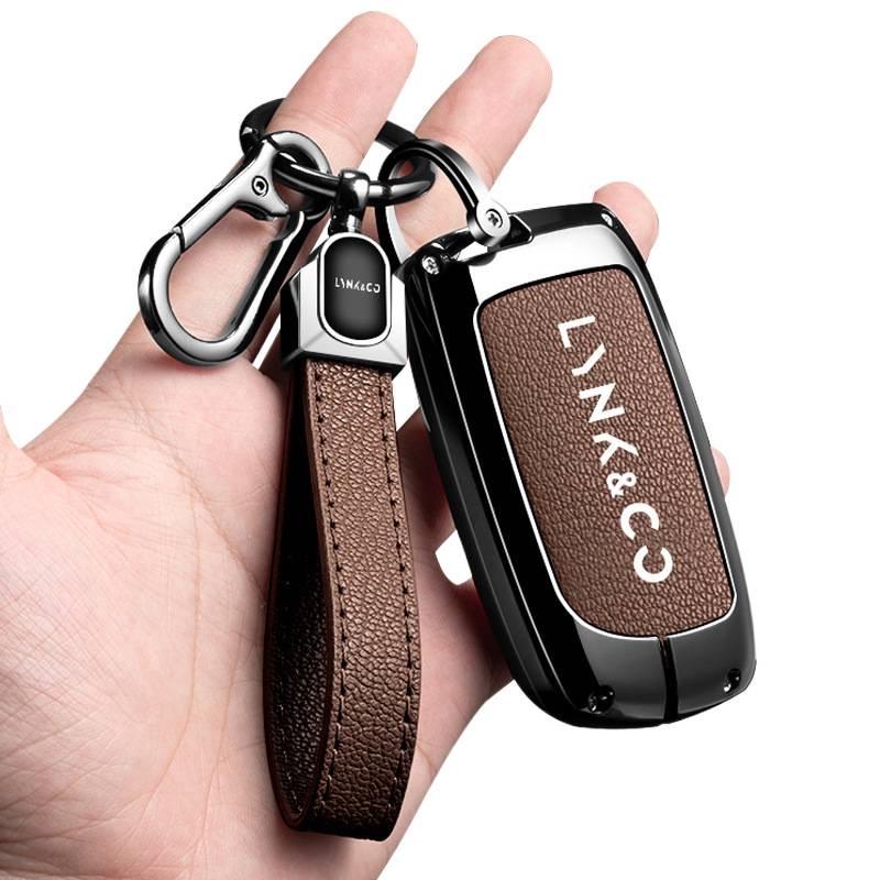 Lynk & Co Car Key Cover for 2022-2023 Models: 06, 01 New Energy, 05, 09 with Premium Shell and Buckle