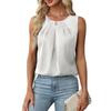 IHUASU Women's Fashion Casual O-Neck Sleeveless Blouses & Shirts