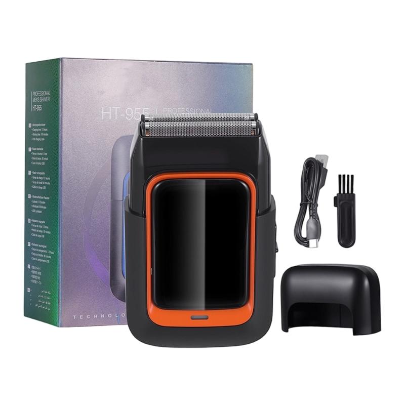Electric Shaver Rechargeable Reciprocating Electric Shaver Beard Trimmer Tool Shaving Tool Electric Shaver Accessories оранжевый