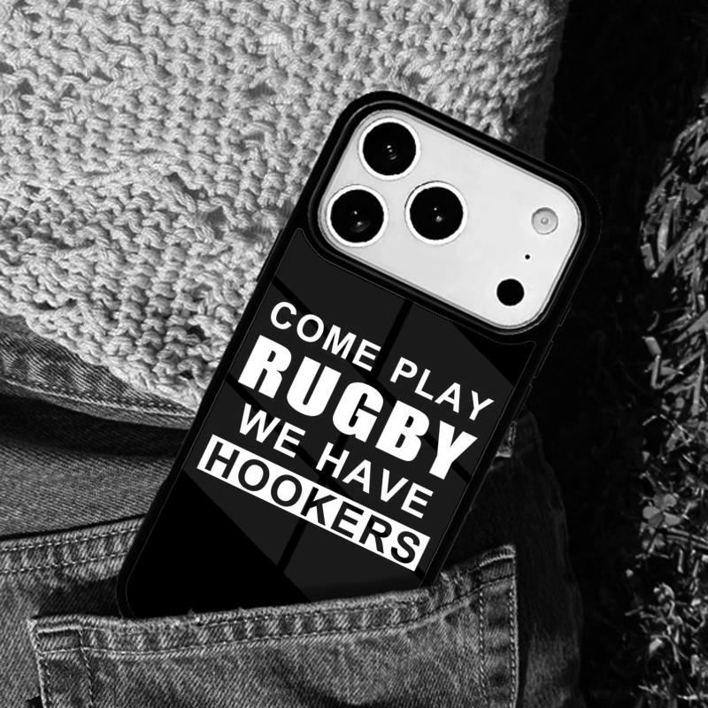 Rugby Eat Sleep And Repeat Phone Case For iPhone 17 AIR 16 Pro Max 15 14 Pro 11 12 13 Shockproof Silicone Cover