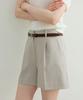 ARTID Linen Tailored Shorts_Beige