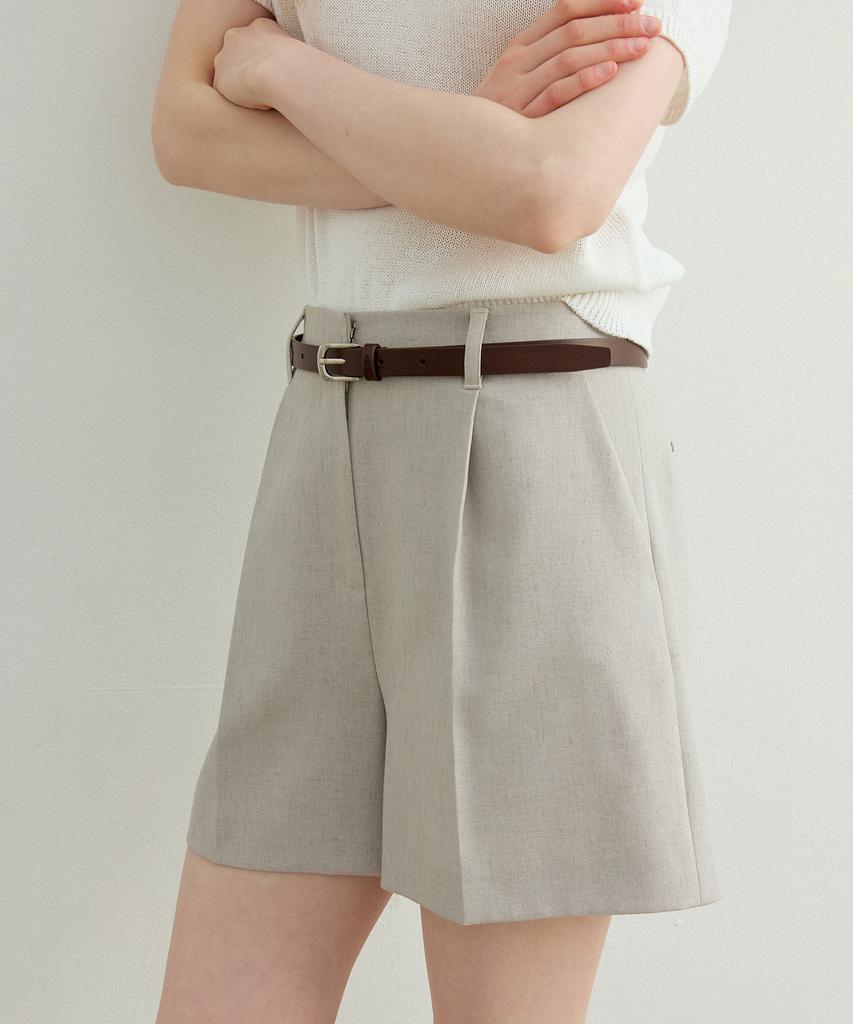 ARTID Linen Tailored Shorts_Beige