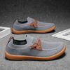 Fashion Men Shoes Wide Barefoot Shoe for Men Minimalist Split Leather Casual Shoes Breathable Comfortable White Shoes Walking Sneakers
