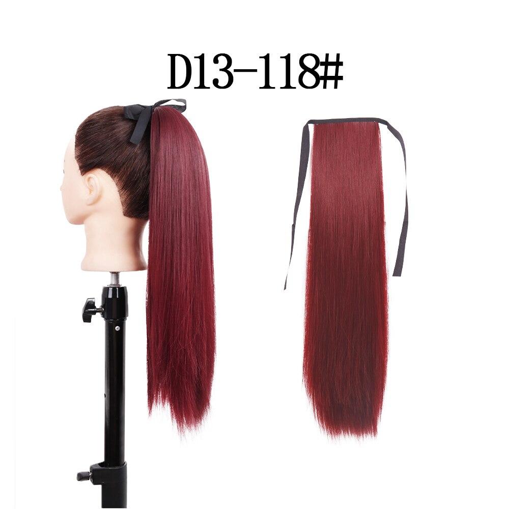 

MERISIHAIR Синтетический хвостик, термостойкое волокно, прямая заколка для наращивания волос, 17 цветов, коричневый, черный 22inches&China