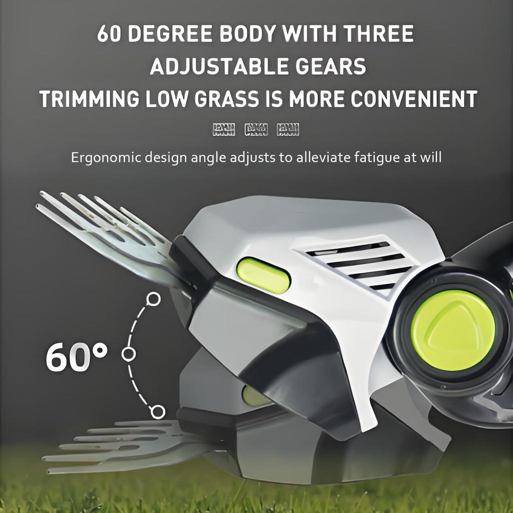 Cordless Hedge Trimmer & Mini Grass Shears,Battery Powered Electric Bush Trimmer, Handheld Grass Cutter for Lawn Edging,Shrubs,Small Bushes and Garden