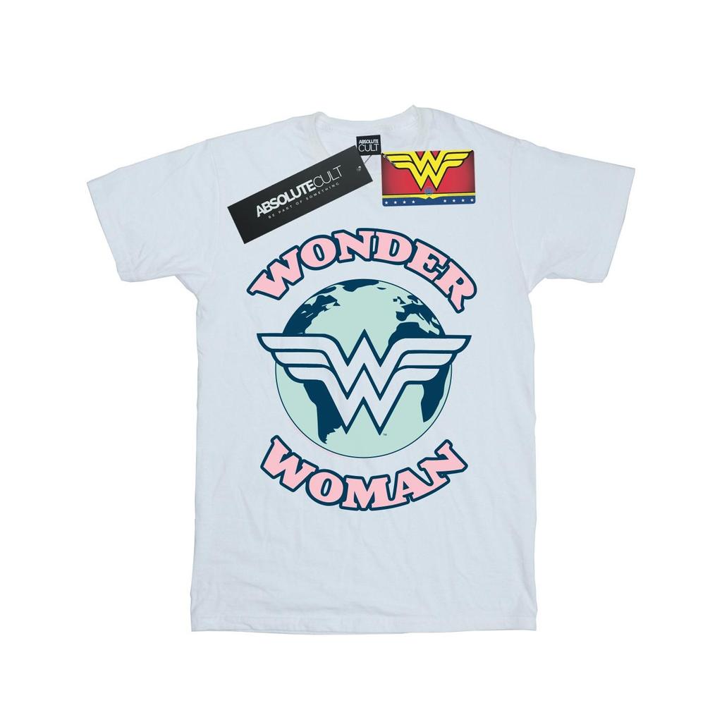 DC Comics Girls Wonder Woman Planet Symbol Cotton T-Shirt
