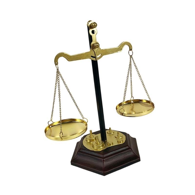 Bilancia a Pesci in Metallo Vintage Ornamento Decorazioni per la Casa Statua Bilancia Bilancia Elegante Display da Scrivania per Ufficio e Soggiorno