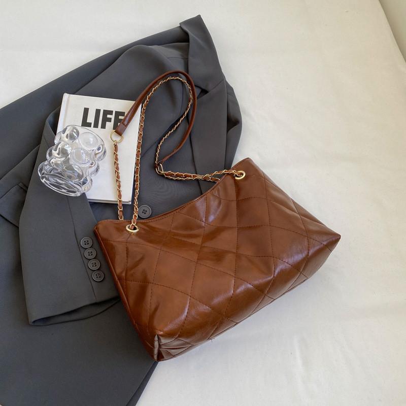 Stylish Korean Trendy Womens Tote Bag 2023 Winter New Chain Crossbody Bag