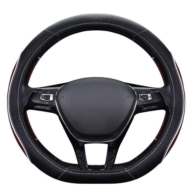 Universal Non-slip Leather Steering Wheel Cover for All Seasons