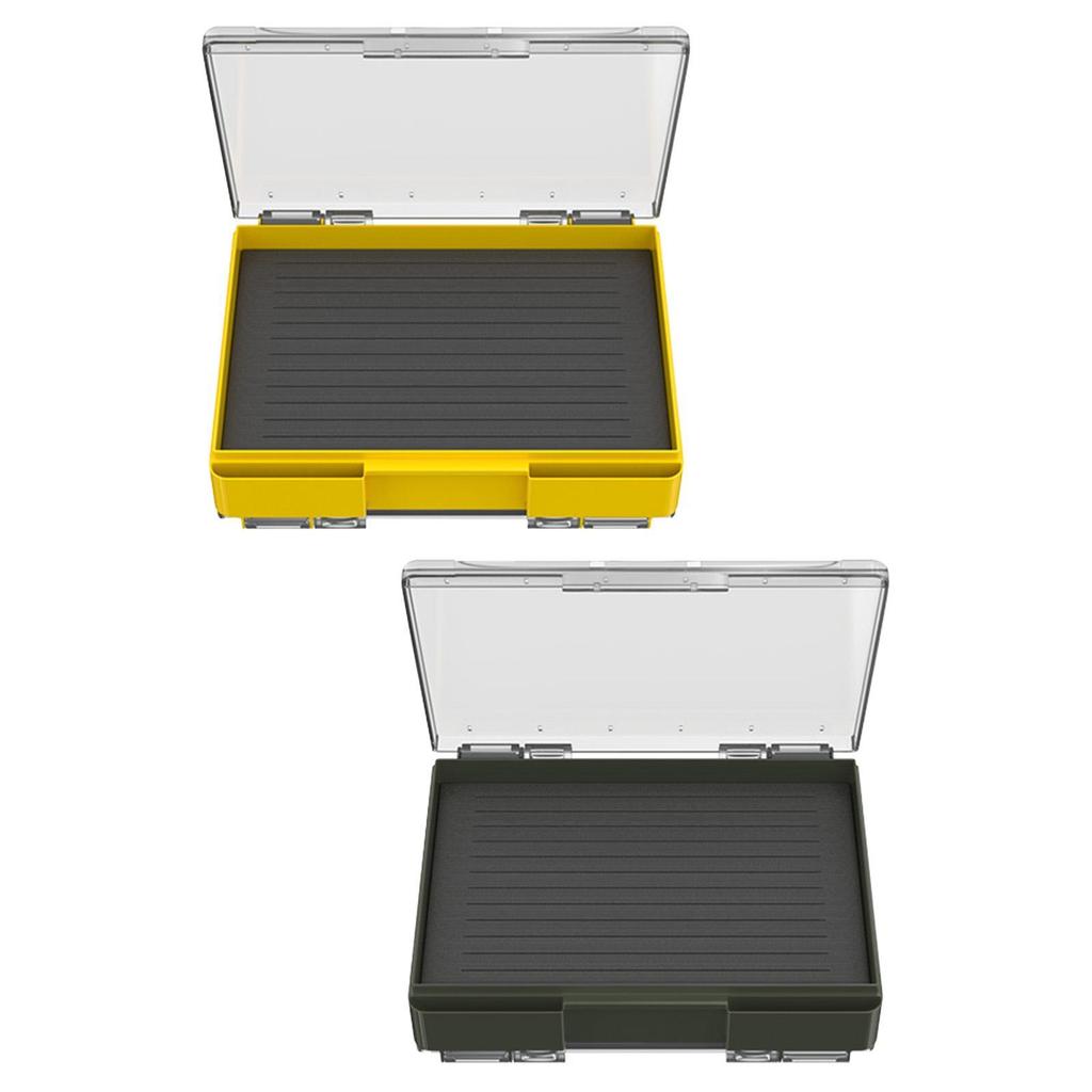 Fly Fishing Tackle Box Organizer Protection Thicker Storage Double Memory Foam Side Gear for Baits Hooks Vest Jigs Hooks Sinkers