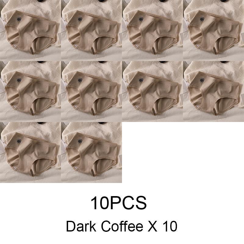 10PCS Sexy Panties Women Panties Cotton Kit Womens Cotton Briefs Underwear Japanese Woman Lingerie Plus Size Seamless Underpants