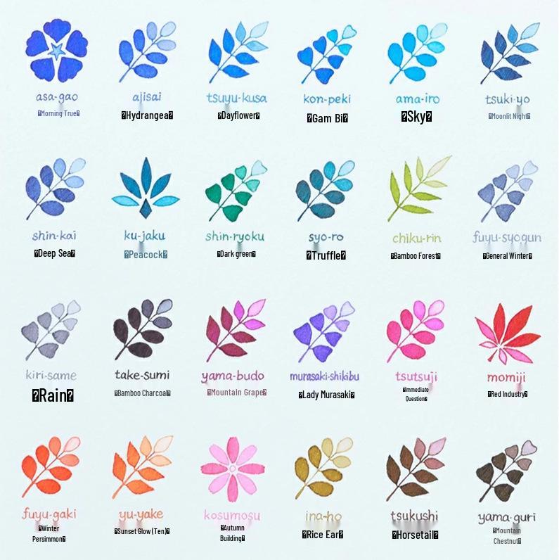 Pilot Iroshizuku Fountain Pen Ink - 15ML, 24 Natural Colors