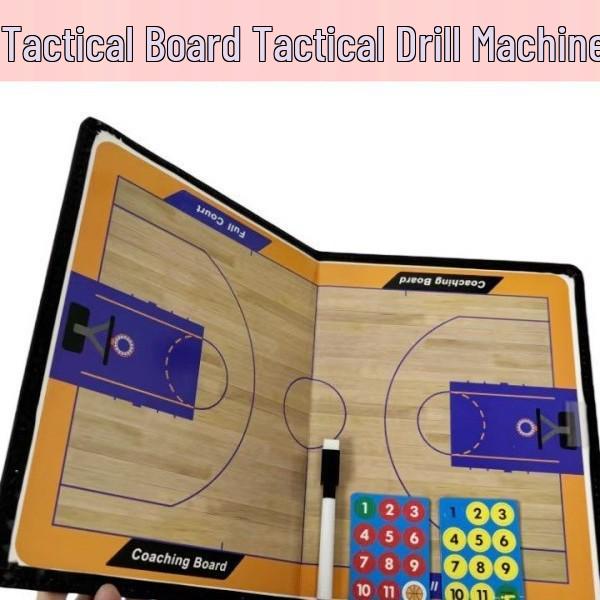Dual-Sided Magnetic Tactical Coaching Board: Portable Foldable for Basketball & Football Training