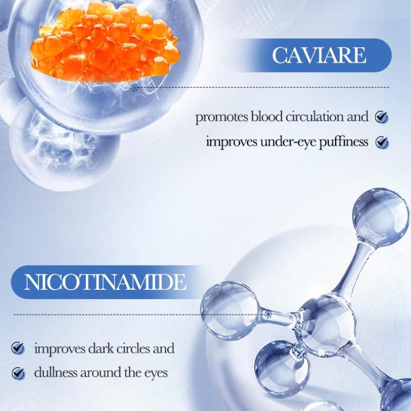 Caviar Anti-Wrinkle Moisturizing Eye Cream SADOER Hyaluronic Acid Repair Hydrating Eye Cream