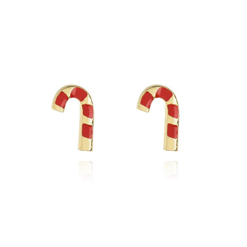 Christmas Santa Snowflake Earrings Cane Candy Bells Elk Earrings Christmas Hat Earrings