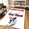 Gremlins Gizmo Custom Name Carpet Rug For Living Room Bedroom Home Sofa Decoration Kids Play Nonslip Floor Mat