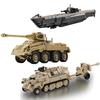 WW2 Military Army Soldiers World War 2 Submarine Undersea Boat Model Building Blocks Bricks MOC Children's DIY Toys Gift