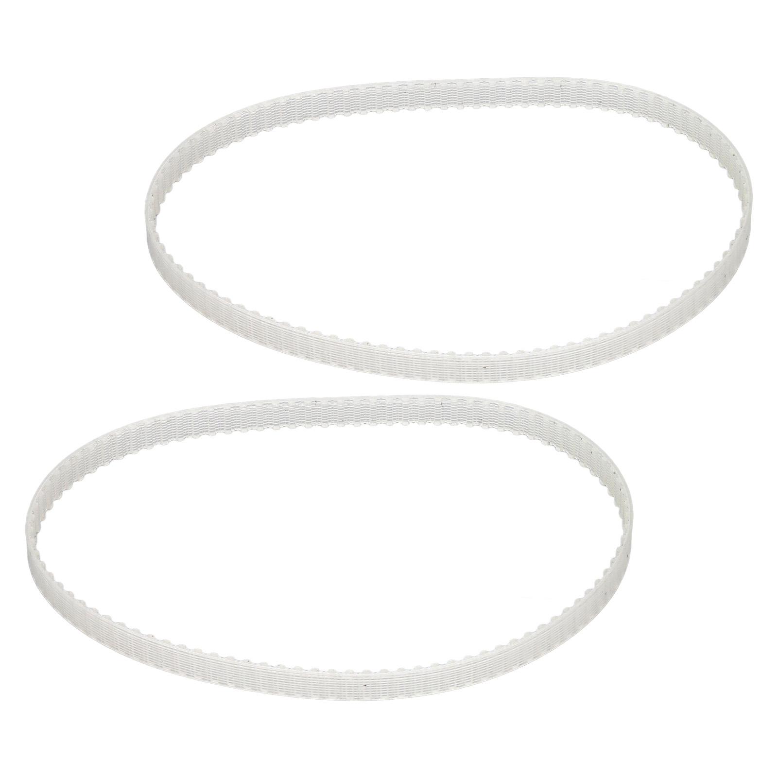 Koogeelife 2Pcs Lathe Belt Transparent Polyurethane Transmission Accessory Replacement Part For 8X14 Mini Lathe 1.5Mx94 Teeth