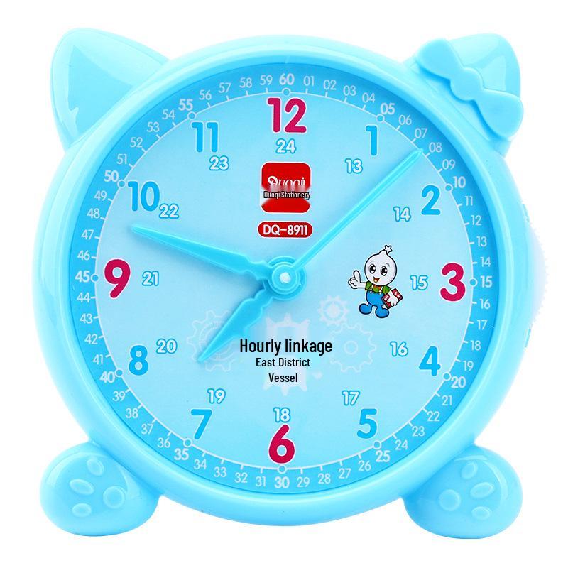 Three-Hand Learning Clock for Grades 1-3: Kindergarten Time Teaching Aid