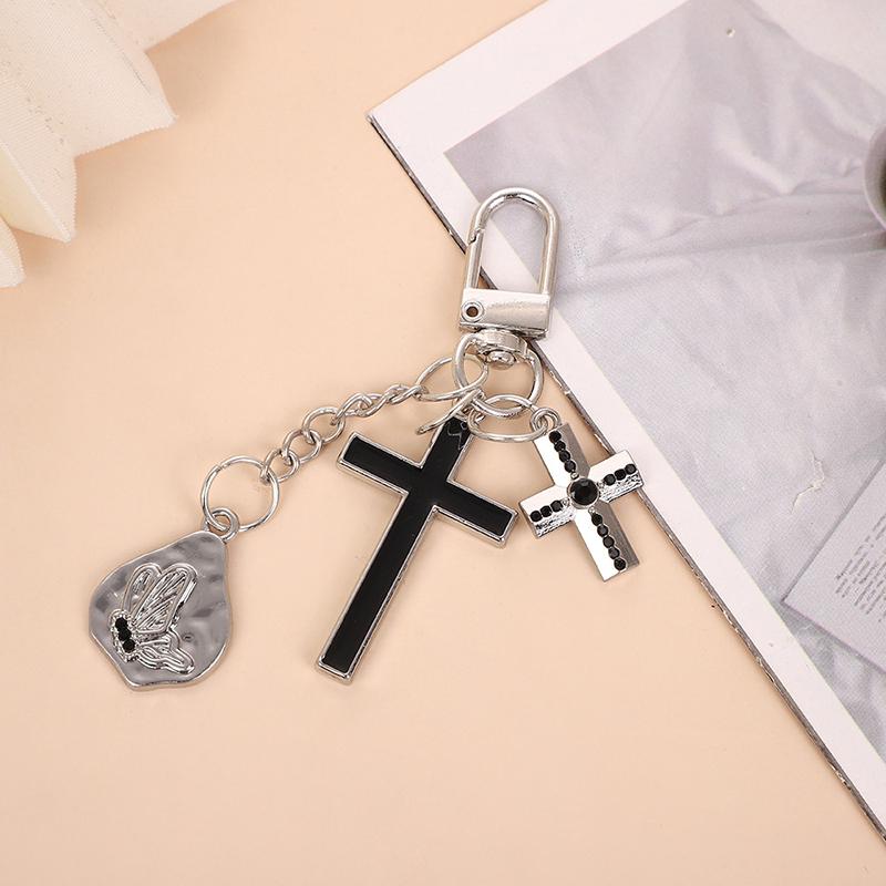 

Сплавний Хрест Брелок Підвіска-Шарм Метелик Брелок Ювелірні Вироби Для Дівчини Жінки Подарунок Прикраса Сумки Чохол для Навушників Прикраса Сумки