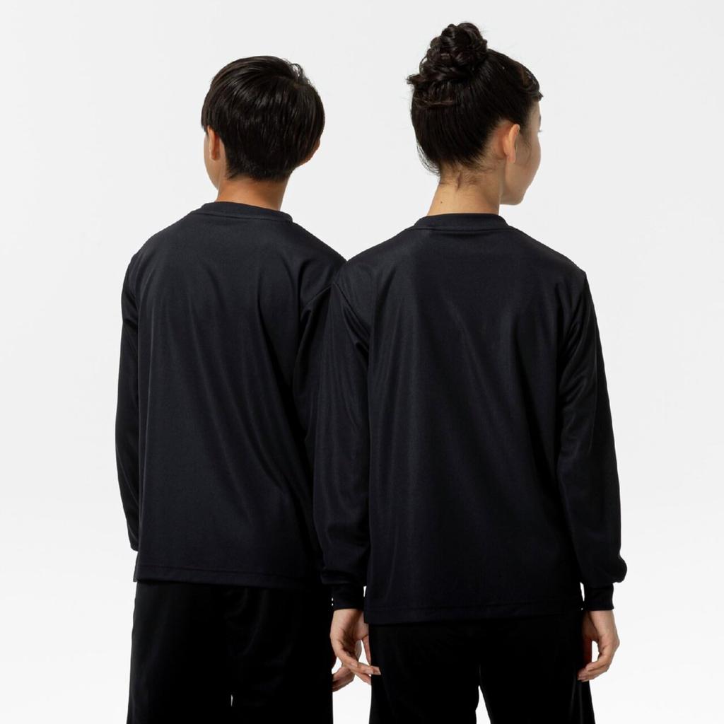 Mizuno NaviDry Long Sleeve Training with and Model Size 160 Kids' T-Shirt U-Neck, Moisture-Wicking Quick-Drying Innerwear, 32MAC495, Junior,