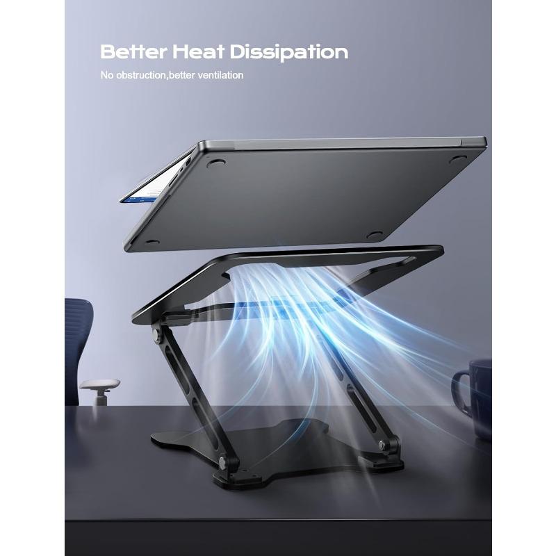 1PC notebook bracket desktop hollow heat dissipation bracket folding lift suspended laptop bracket