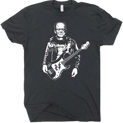 Bass Guitar T Shirt Cool Electric Acoustic Men Women Bassist Vintage Rock Frank Unisex T-Shirt
