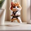 Textured Martial Arts Stylish Acrylic Automotive Decoration Cute Animal Keychain For Rear View Mirror Home Vehicle Use