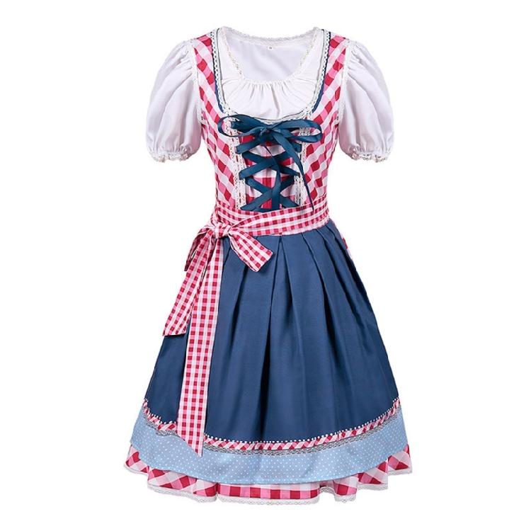 Set Costume Bavarese Tedesco Oktoberfest per Donne Adulte, Vestiti Dirndl Costume da Birra per Halloween e Carnevale del Festival della Birra
