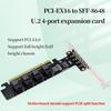 NGFF PCI-E 16X To 4 Ports U.2 Split Expansion Card PCIeX16 To 4-port U.2 SFF-8639 Expansion Card for Windows