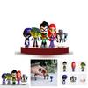 Lebhaftes Teen Titans Go Figurenset mit Robin Raven Beast Boy Starfire Sammlerstücken